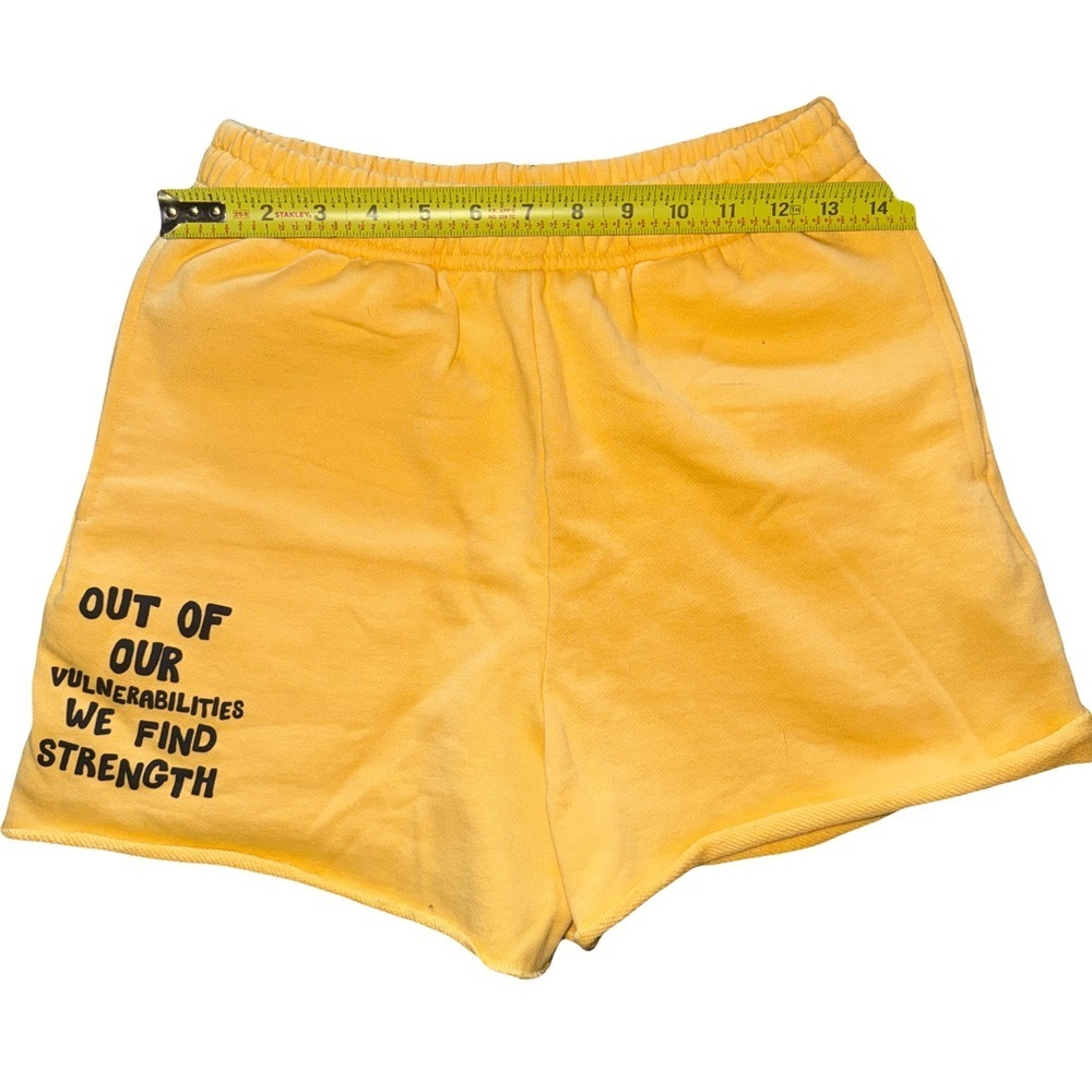 Mayfair The Label Yellow Sweat Shorts Small Medium - Picture 2 of 6